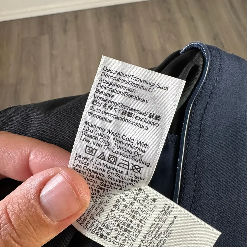 J.Crew Performance 1040 Athletic Tapered-Fit Tech Pants Mens 36x34 Black Stretch